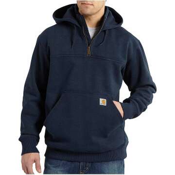 Carhartt Men's Rain Defender Quarter-Zip Sweatshirt - Heavyweight Comfort