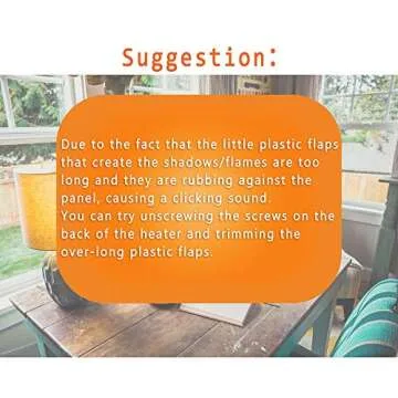 Cozy DONYER POWER Mini Electric Fireplace | Tabletop Heater