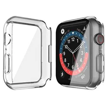 Misxi Hard Case & Glass Protector for Apple Watch 45mm