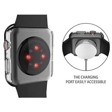 Misxi Hard Case & Glass Protector for Apple Watch 45mm