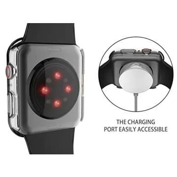 Misxi Hard Case & Glass Protector for Apple Watch 45mm