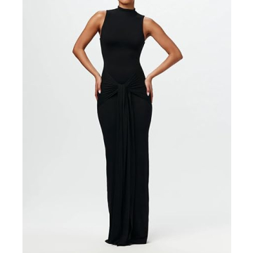 LOUSEA Women's Tie Waist Maxi Dress for Versatile Style