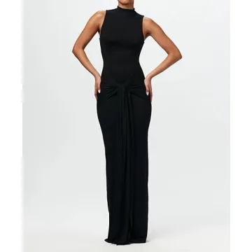 LOUSEA Women's Tie Waist Maxi Dress for Versatile Style