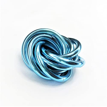 Möbii Fidget Ball: Crystal Blue Quiet Mobius Stress Relief Toy
