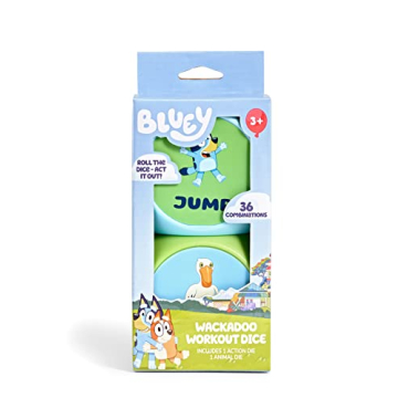 BLUEY Wackadoo Dice Imagination Game | Family Fun for All Ages with 36 Silly Combinations