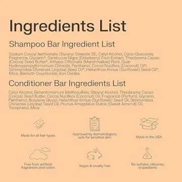 Eco-Friendly Shampoo & Conditioner Bar Set for Healthy Hair
