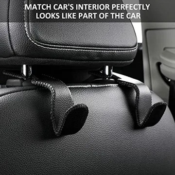 TISOHUGO Car Headrest Hooks - Stylish Purse Holders