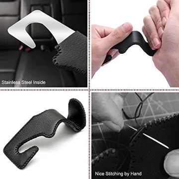 TISOHUGO Car Headrest Hooks - Stylish Purse Holders