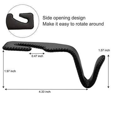 TISOHUGO Car Headrest Hooks - Stylish Purse Holders