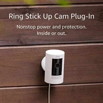 Ring Stick Up Cam Plug-In, Weather-Resistant Security Camera