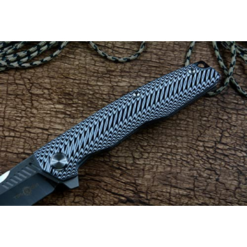 TwoSun TS16 G10 Handle Folding Knife with D2 Blade