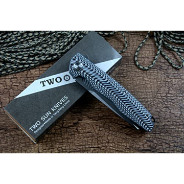TwoSun TS16 G10 Handle Folding Knife with D2 Blade