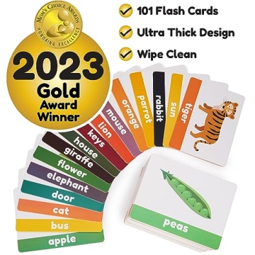 LearnWorx 101 Flashcards for Toddlers - Fun Learning Tool