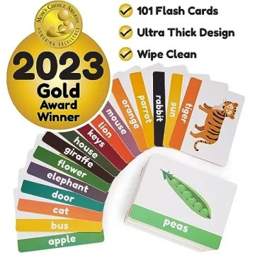 LearnWorx 101 Flashcards for Toddlers - Fun Learning Tool