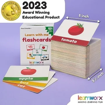 LearnWorx 101 Flashcards for Toddlers - Fun Learning Tool