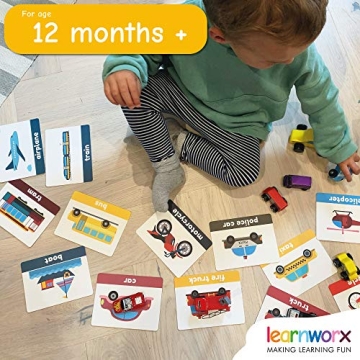 LearnWorx 101 Flashcards for Toddlers - Fun Learning Tool