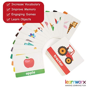 LearnWorx 101 Flashcards for Toddlers - Fun Learning Tool