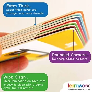 LearnWorx 101 Flashcards for Toddlers - Fun Learning Tool