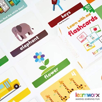 LearnWorx 101 Flashcards for Toddlers - Fun Learning Tool