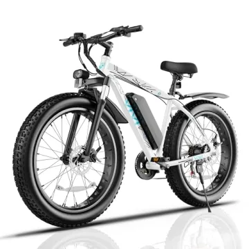 Vivi F26FUL Electric Bike Peak 1000W 26" x 4.0 Fat Tire Electric Bike with 48V 13Ah Removable Batter...