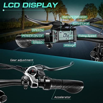 Vivi F26FUL Electric Bike Peak 1000W for All Terrain