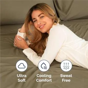 King Size 4 Piece Sheet Set - Comfy Breathable & Cooling Bed Sheets Set - Hotel Luxury Bedding for Women, Men, Kids & Teens - Deep Pockets, Easy Secure Fit, Soft and Wrinkle Free - Oeko-Tex - Khaki