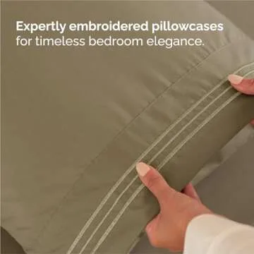 King Size 4 Piece Sheet Set - Comfy Breathable & Cooling Bed Sheets Set - Hotel Luxury Bedding for Women, Men, Kids & Teens - Deep Pockets, Easy Secure Fit, Soft and Wrinkle Free - Oeko-Tex - Khaki