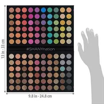 SHANY Ultimate Fusion - 120 Color Highly Pigmented Makeup Palette Long Lasting Blendable Natural Colors Eye shadow Palette Natural Nude and Neon Combination