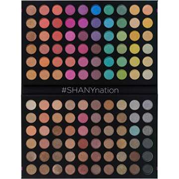 SHANY Ultimate Fusion - 120 Color Highly Pigmented Makeup Palette Long Lasting Blendable Natural Colors Eye shadow Palette Natural Nude and Neon Combination