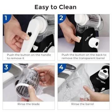 X Home Rotary Cheese Grater with 3 Drum Blades