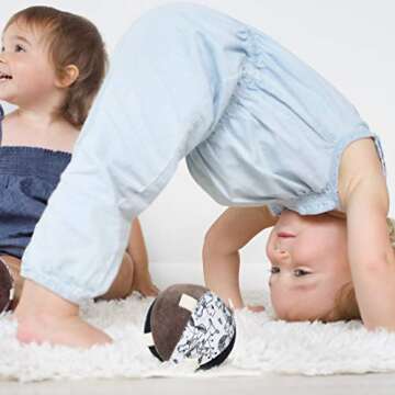 Wee Gallery Taggy Ball - Eco-Friendly Sensory Toy for Babies