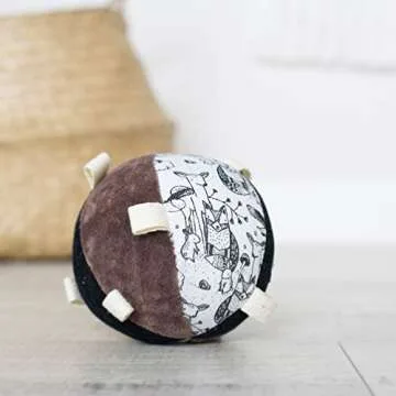 Wee Gallery Taggy Ball - Eco-Friendly Sensory Toy for Babies