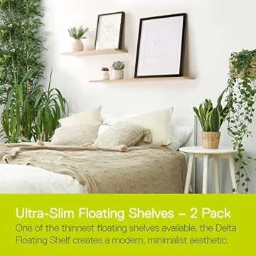 Delta Floating Shelves - Modern and Easy Installation