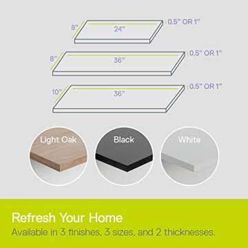 Delta Floating Shelves - Modern and Easy Installation