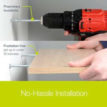 Delta Floating Shelves - Modern and Easy Installation