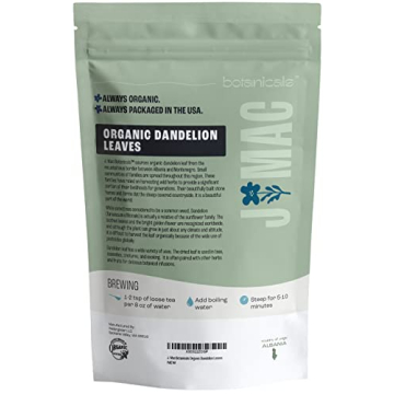 Organic Dandelion Leaves by J Mac Botanicals, 4 oz Bag