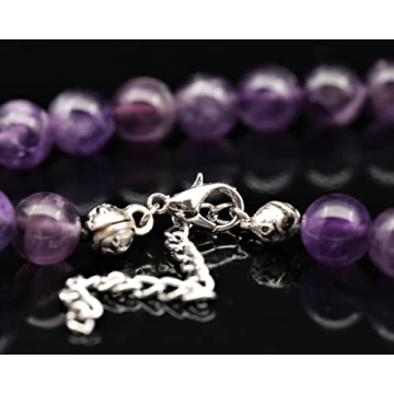 Natural Amethyst Beaded Choker for Healing and Style