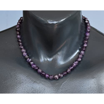 Natural Amethyst Beaded Choker for Healing and Style