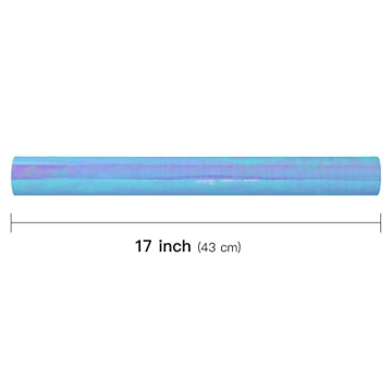 LeZakaa Blue Holographic Iridescent Wrapping Paper Roll