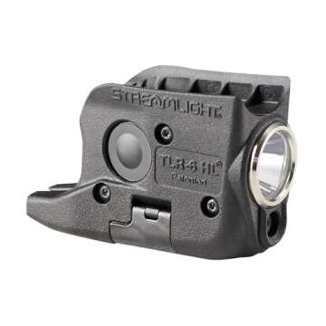 Streamlight 69340 TLR-6 HL 300-Lumen Rechargeable Tactical Weapon Light with Integrated Red Laser Designed Exclusively and Solely for Glock 42/43 and 43X/48 (Non-Rail or MOS), Black