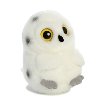 Aurora® Round Rolly Pet™ Hoot Owl™ Stuffed Animal - Adorable Companions - On-The-Go Fun - White...