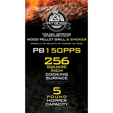 PIT BOSS 10697 Table Top Wood Grill with Temp Control