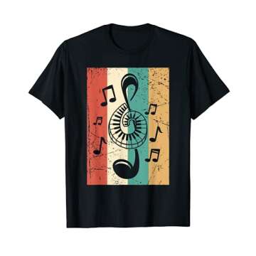 Retro Piano Key Shirt, Musical Note Pianist Tee Gift