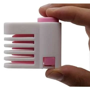 2PCS DIY Cake Slicer, Stratification Auxiliary, Bread Slice, Toast Cut, 5 Layers Leveler Slicer, Kitchen Fixator Tool (2, Pink)