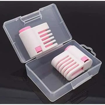 2PCS DIY Cake Slicer, Stratification Auxiliary, Bread Slice, Toast Cut, 5 Layers Leveler Slicer, Kitchen Fixator Tool (2, Pink)