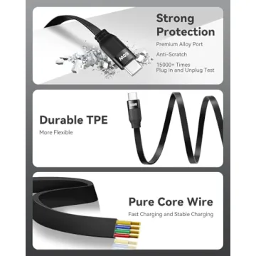 UZAHSK 2-in-1 USB C & Lightning Charger Cable