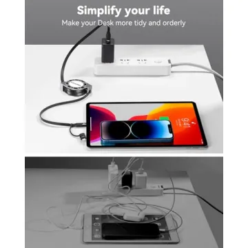 UZAHSK 2-in-1 USB C & Lightning Charger Cable