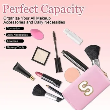 Personalized Initial Makeup Bag - Cute & Stylish Gift