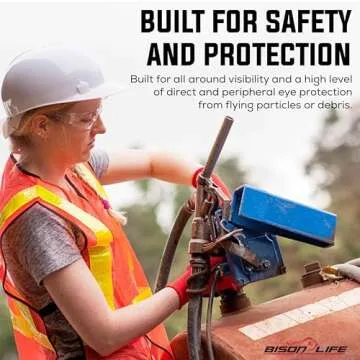 BISON LIFE Safety Glasses for Maximum Eye Protection