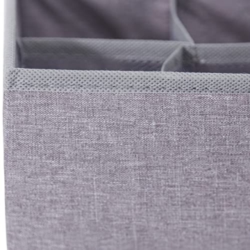 Qozary 6 Pack Sock Underwear Organizer Dividers for Drawers